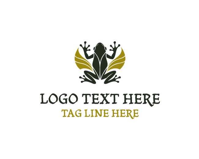 Modern Flying Frog Logo