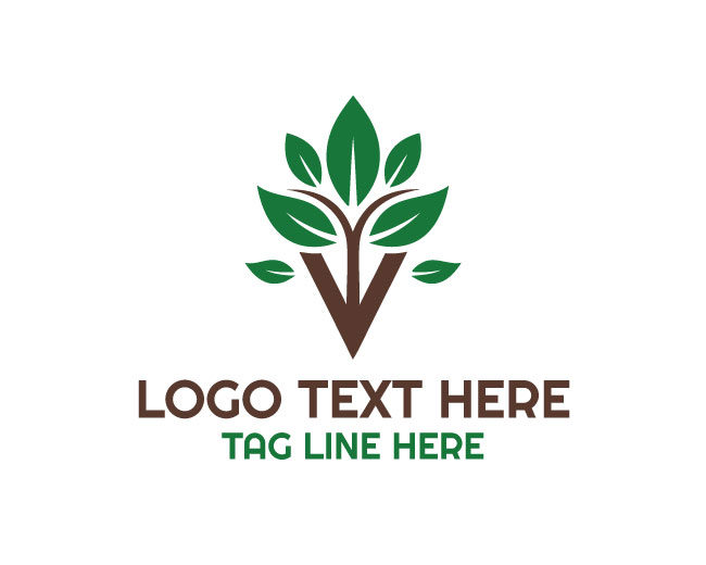  Natural Growth V Tree Logo