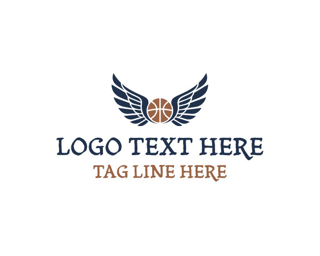 Basketball Wings Storm Logo