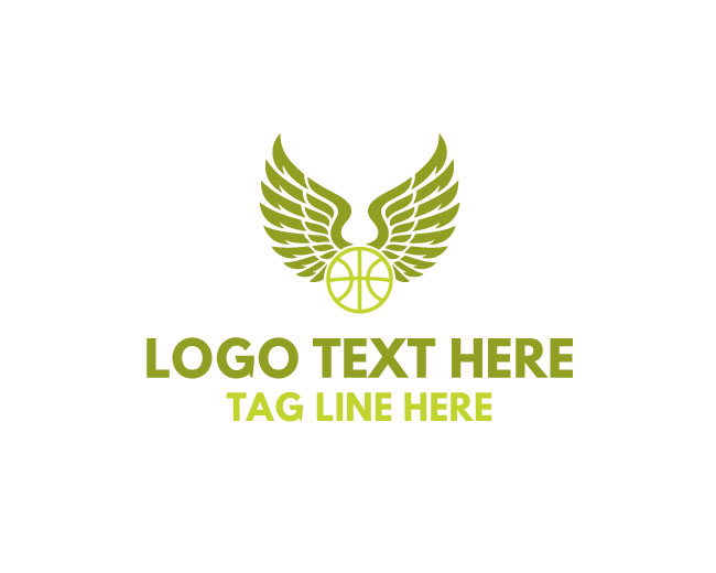 Basketball Wings Impact Logo