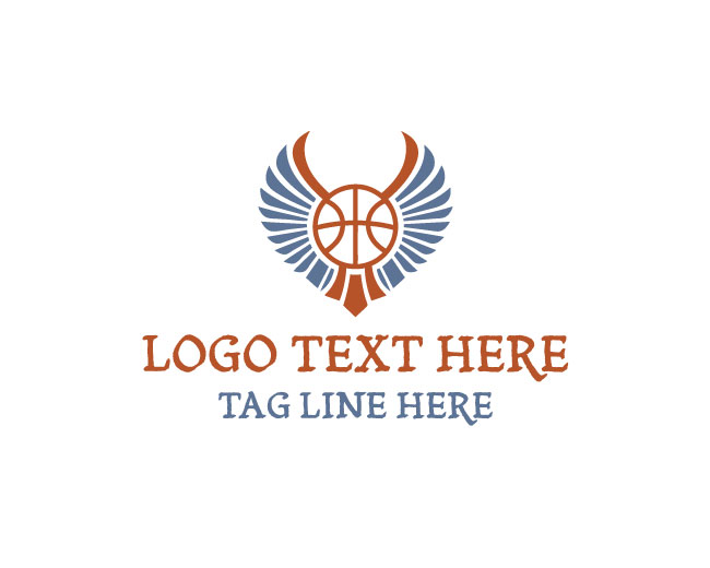 Basketball Wings Titan Logo