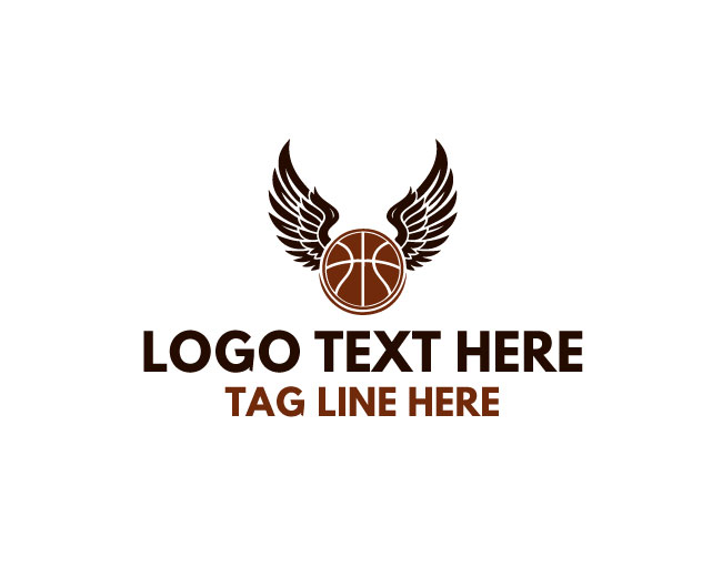 Basketball Wings Rapid Logo