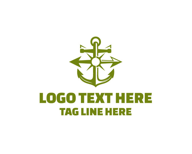 Directional Anchor Landmark Logo
