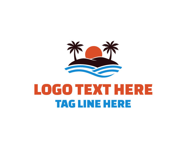Island Sunset Shore Logo