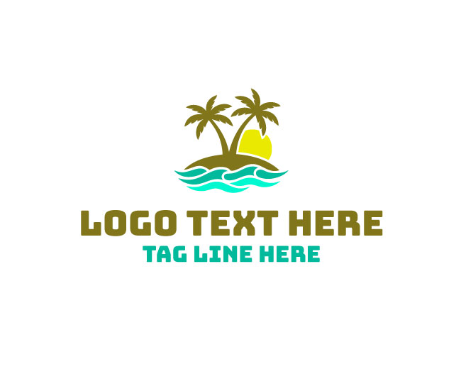 Island Sunrise Beach Logo