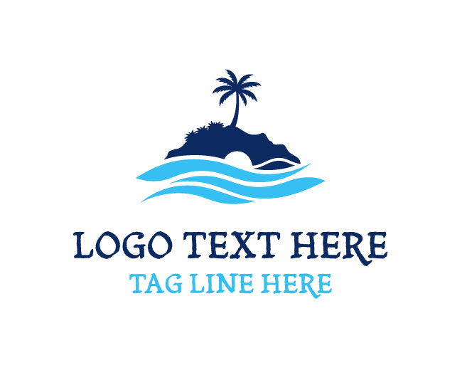 Island Tropical Glow Logo