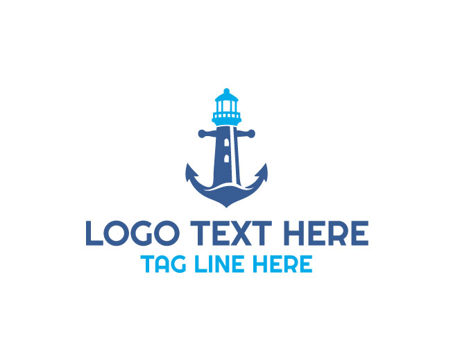 Lighthouse Anchor Compass Logo