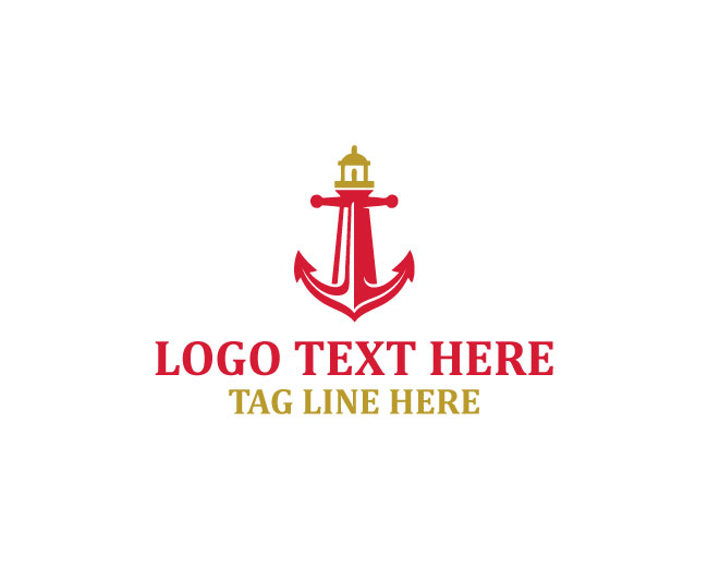 Lighthouse Anchor Beacon Point Logo
