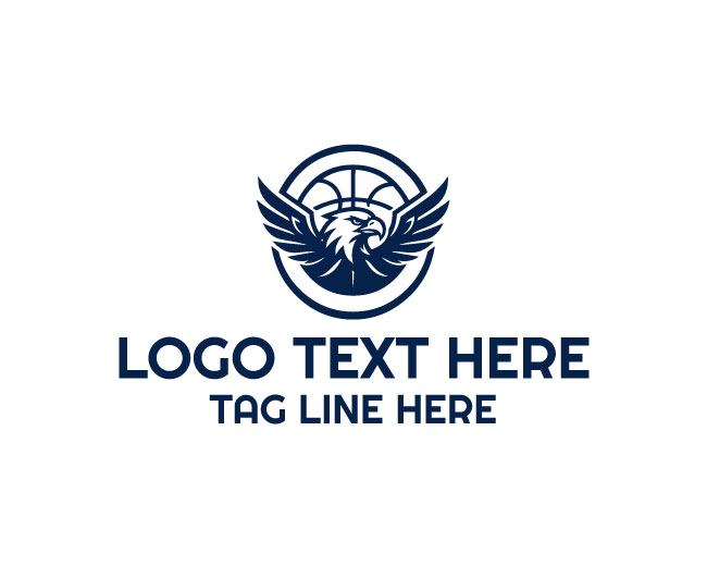 Basketball Eagle Soar Logo