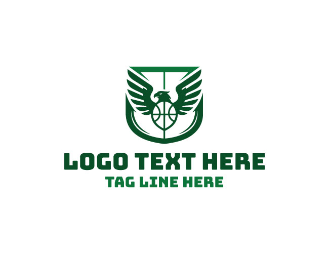 Basketball Eagle Apex Logo