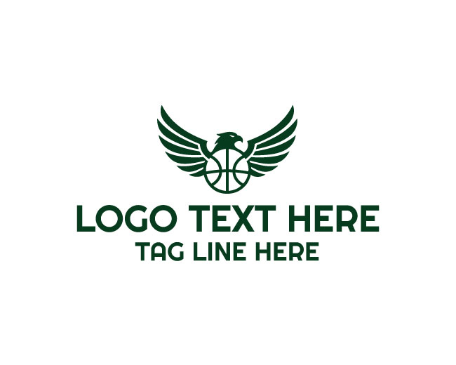 Basketball Eagle Storm Logo