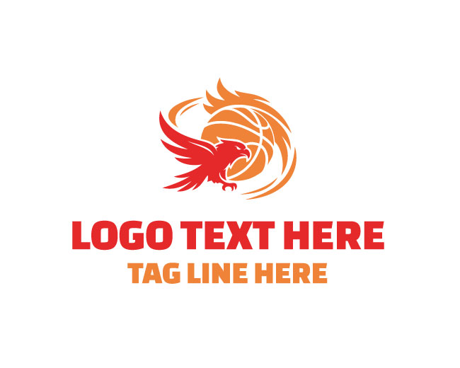 Basketball Eagle Alpha Logo