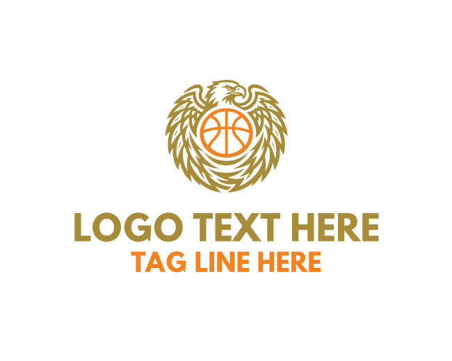 Basketball Eagle Blaze Logo