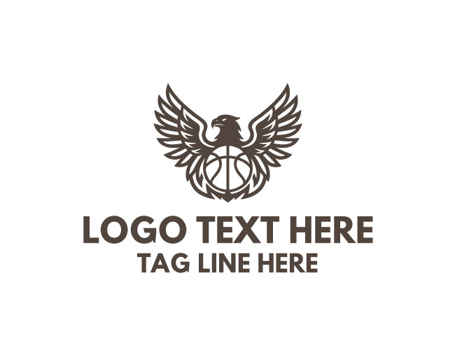 Basketball Eagle Storm King Logo