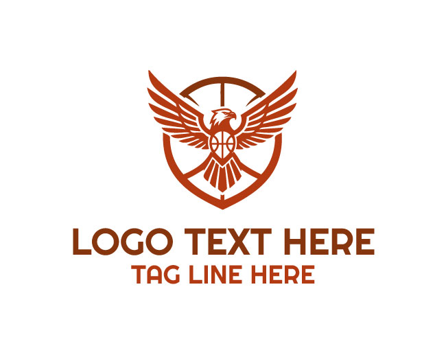 Basketball Eagle Infinity Flight Logo