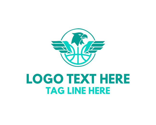 Basketball Eagle Sky Dominator Logo