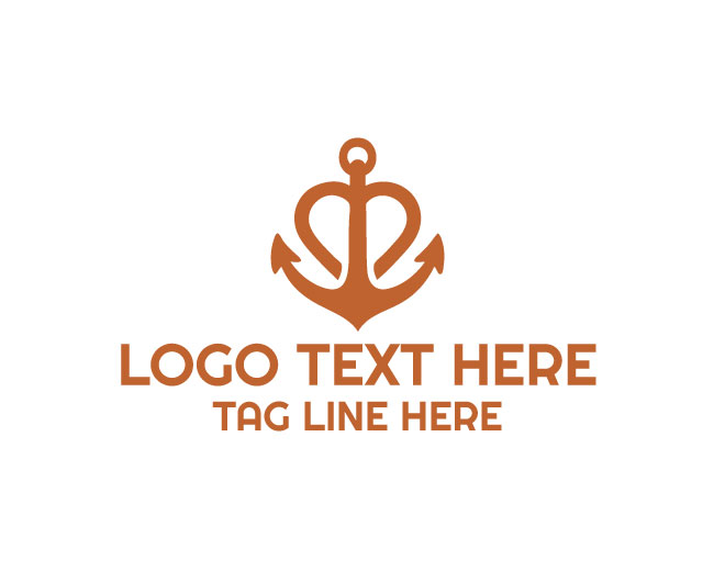 Heart Anchor Golden Trust Logo