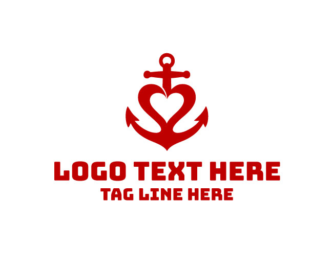 Heart Anchor Eternal Bond Logo