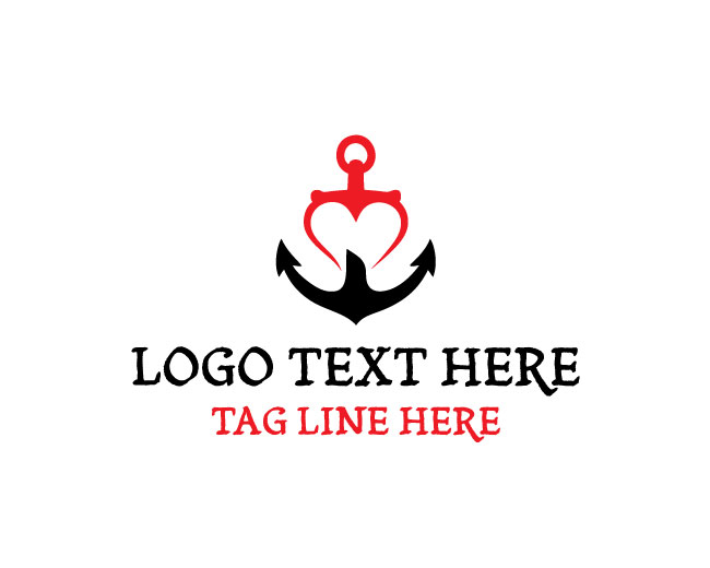 Heart Anchor Pure Bond Logo