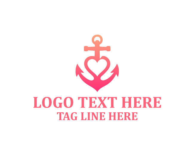 Heart Anchor Calm Tide Logo