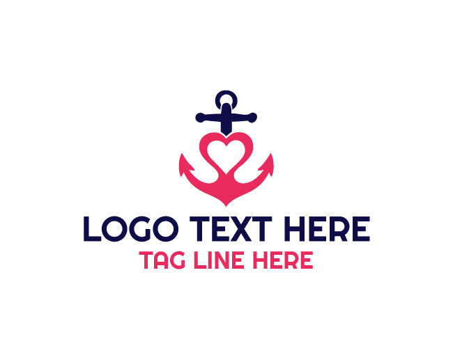 Heart Anchor Trusted Harbor Logo