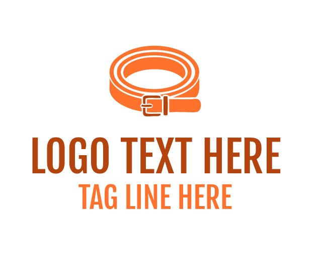Leather Belt Fashion Logo