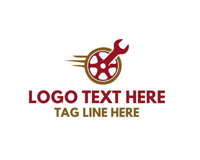 Auto Garage Motion Wheel Logo