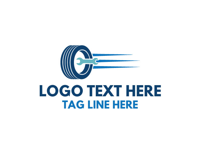 Auto Garage Track Engine Logo