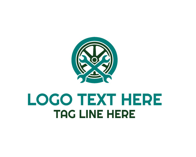 Auto Garage Road Dynamic Logo
