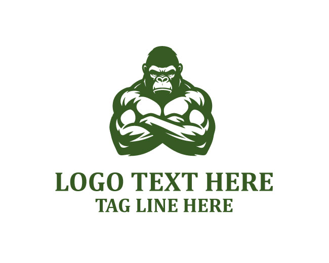  Strong Gorilla Beast Logo