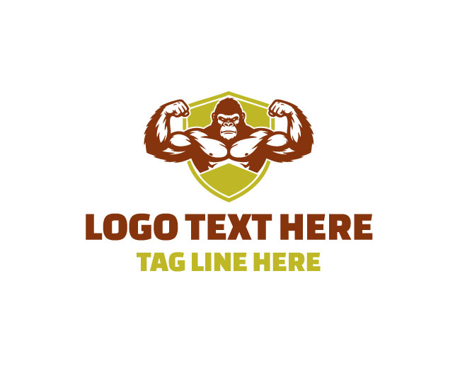 Strong Gorilla Roar Logo
