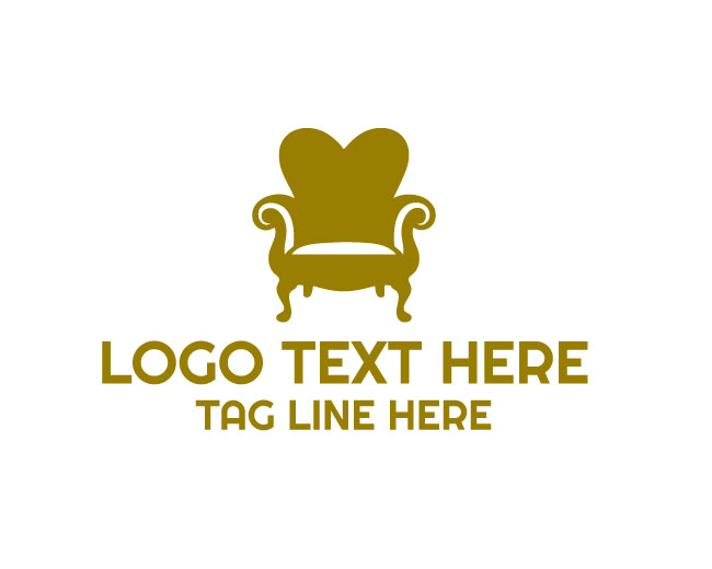 Love Sofa Couple Relax Logo