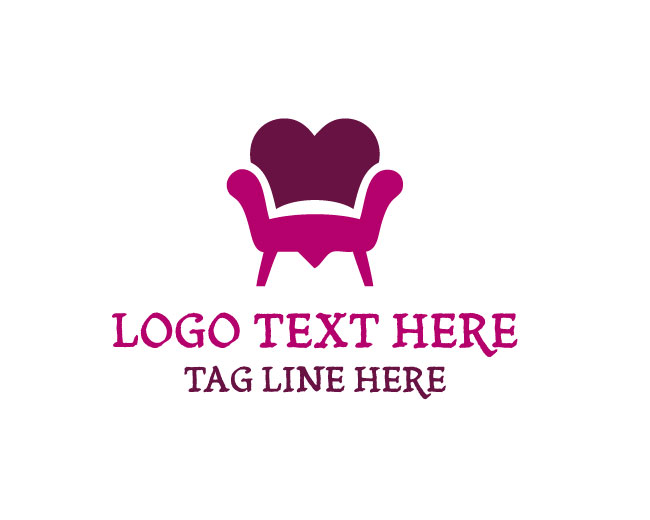  Love Sofa Heart Lounge Logo