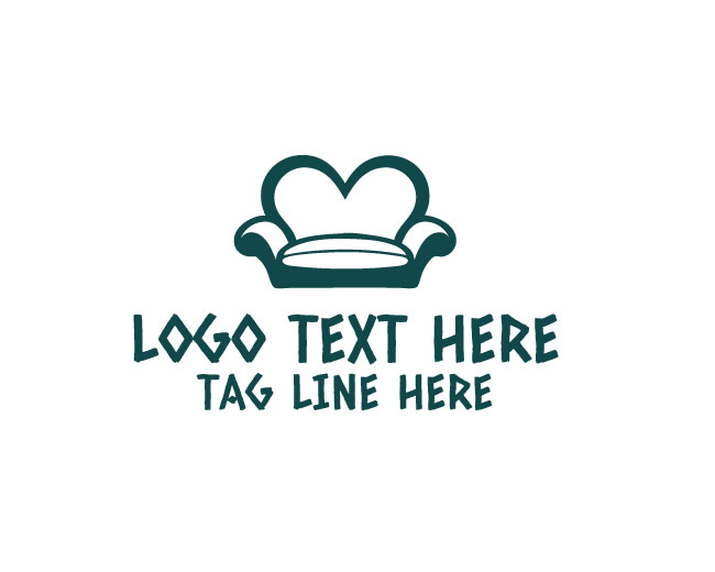 Love Sofa Romantic Cloud Logo