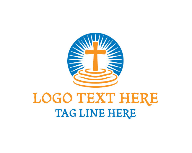 Christian Cross Victory Logo