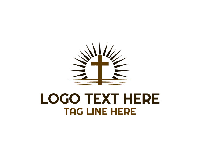 Christian Cross Kingdom Logo