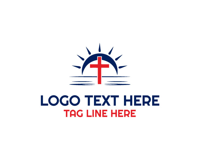 Christian Cross Trinity Logo