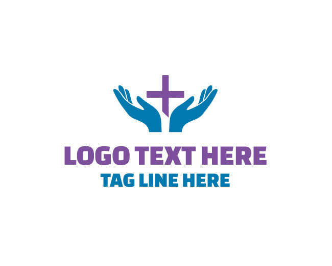 Hand Cross Unity Logo