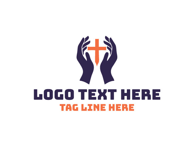 Hand Cross Light Logo