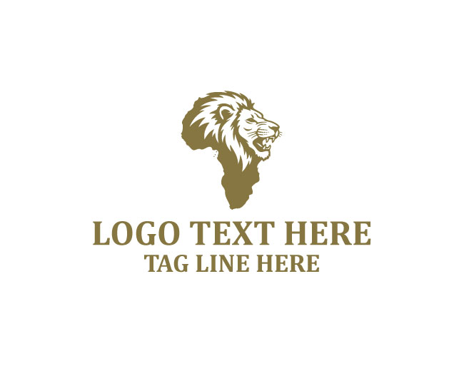 Lion Africa King Logo