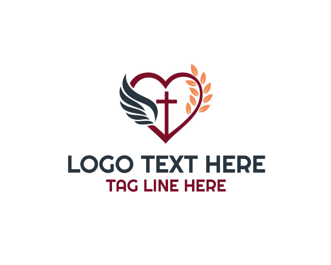 Wings Love Cross Harmony Logo