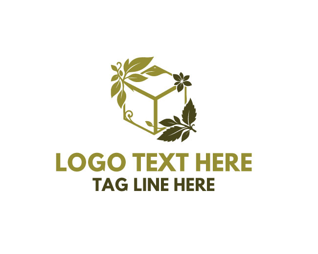 Eco Box Leaf Planet Logo