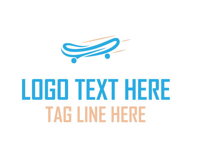 Skateboard Grind Line Logo