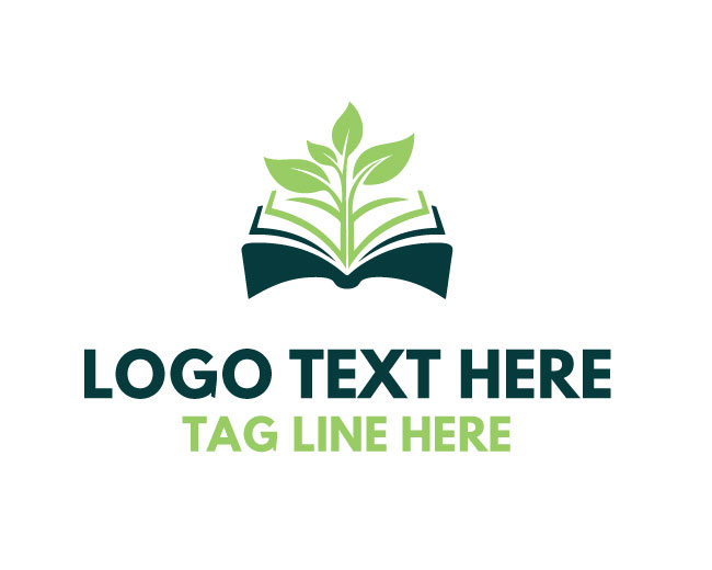Eco Book Nature Leaf Logo