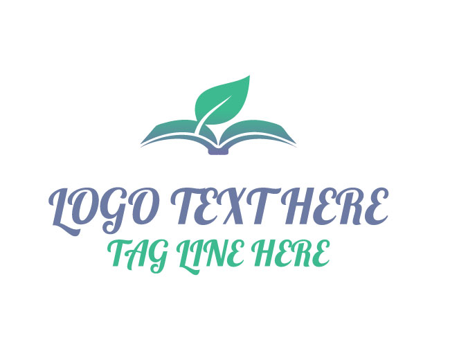 Eco Book Leaf Chapter Logo