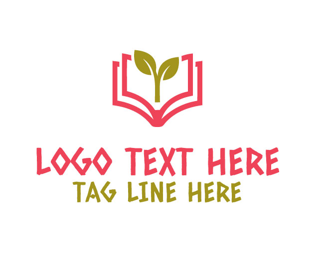 Eco Book Tree Pages Logo