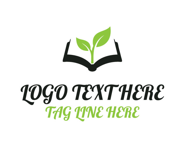 Eco Book Tree Story Logo