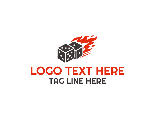 Fire Dice Flame Core Logo