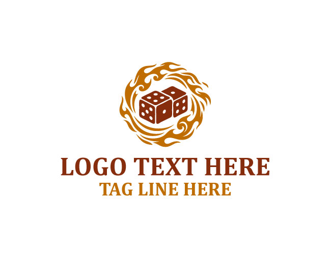 Fire Dice Red Ember Logo