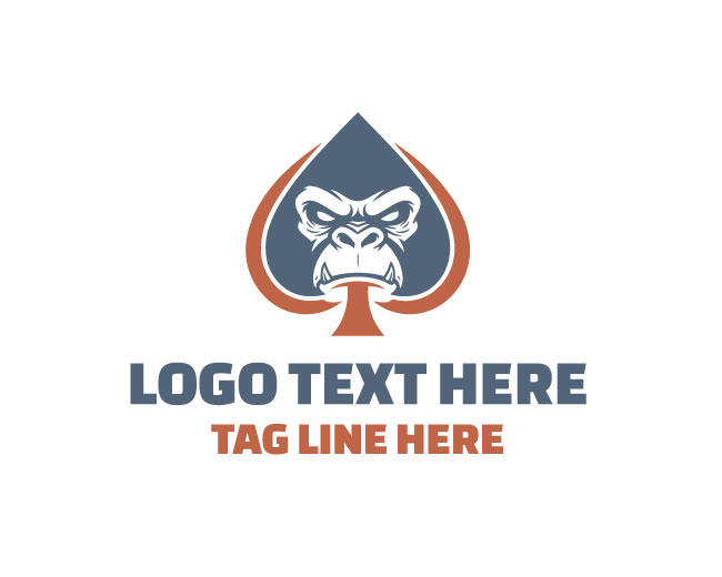  Gorilla Spade Mountain Ape Logo
